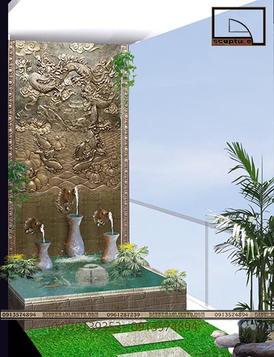 Tiểu cảnh đài nước cho ban công diện tích lớn